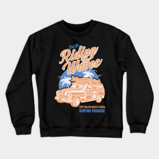 Fort Walton Beach Florida Surfing Paradise Crewneck Sweatshirt